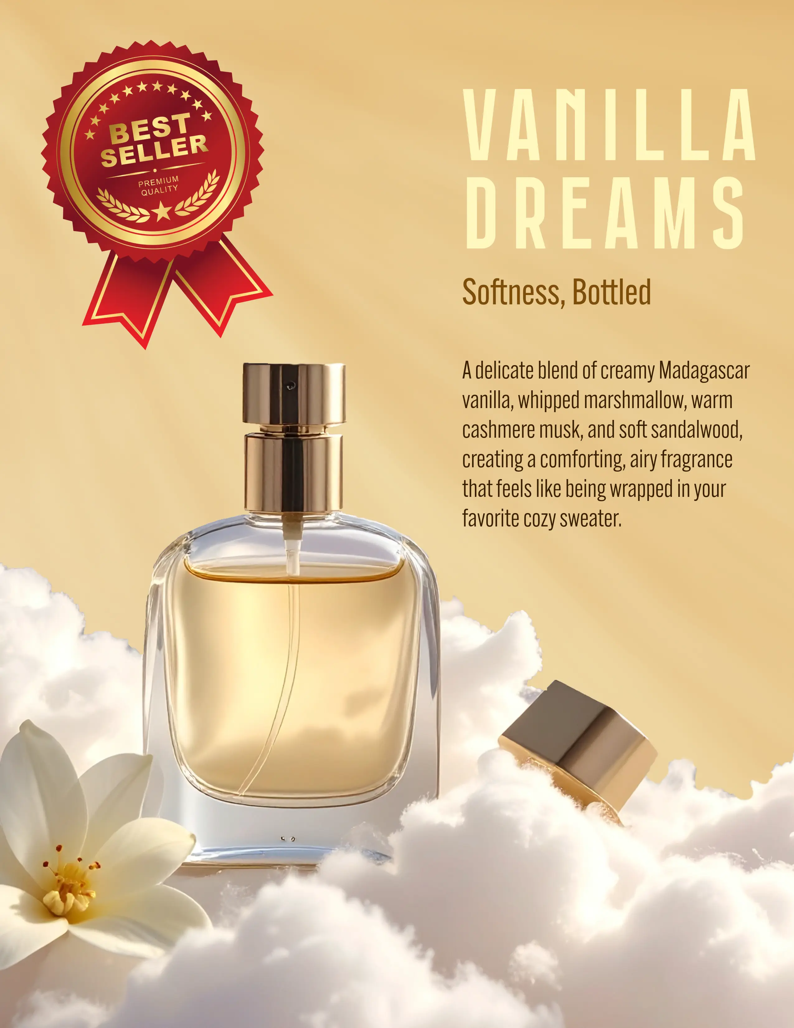 Showcase: 'Vanilla Dream' Perfume Ad Mock-Up
